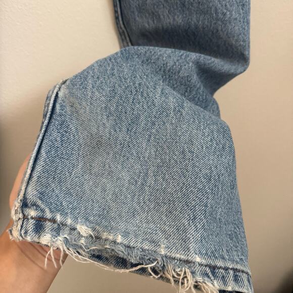 Harley Davidson Men Straight Leg Light Wash Denim Jeans 34 x 32 Distressed Biker - Picture 8 of 12